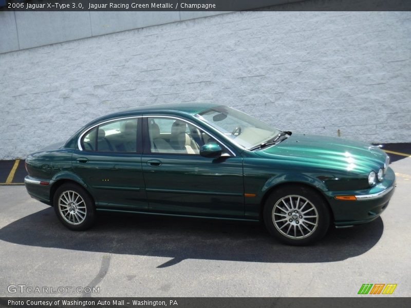Jaguar Racing Green Metallic / Champagne 2006 Jaguar X-Type 3.0