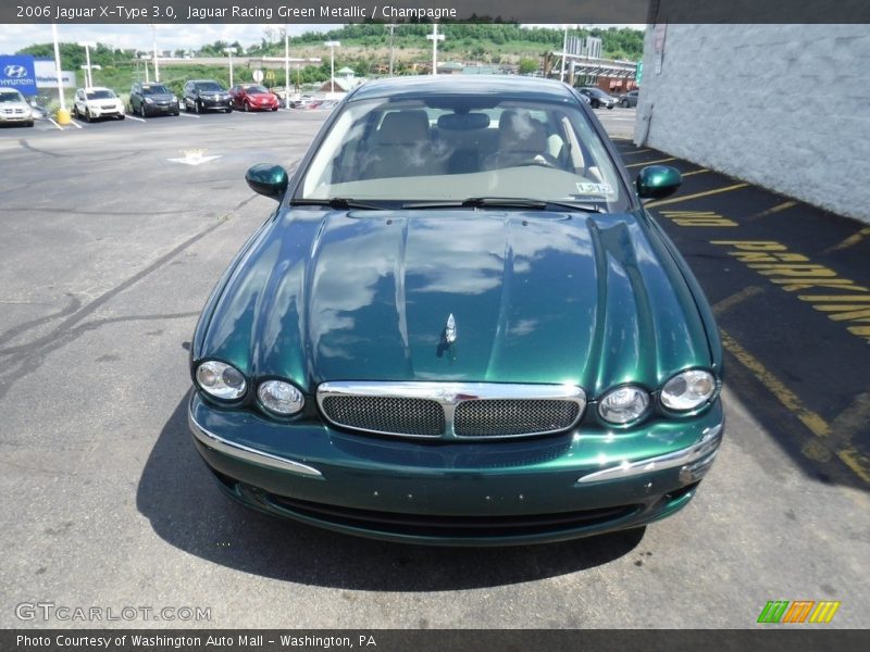 Jaguar Racing Green Metallic / Champagne 2006 Jaguar X-Type 3.0
