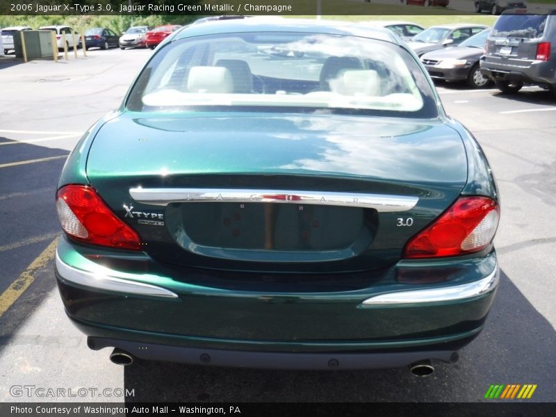 Jaguar Racing Green Metallic / Champagne 2006 Jaguar X-Type 3.0