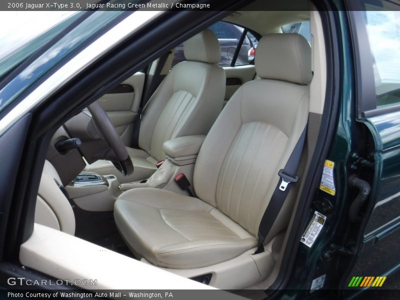 Jaguar Racing Green Metallic / Champagne 2006 Jaguar X-Type 3.0