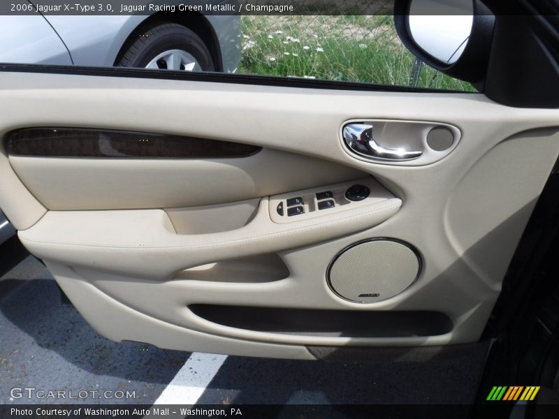 Jaguar Racing Green Metallic / Champagne 2006 Jaguar X-Type 3.0