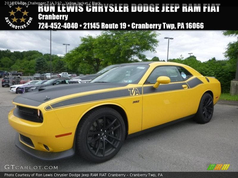 Yellow Jacket / Black 2018 Dodge Challenger T/A 392