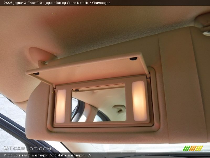 Jaguar Racing Green Metallic / Champagne 2006 Jaguar X-Type 3.0