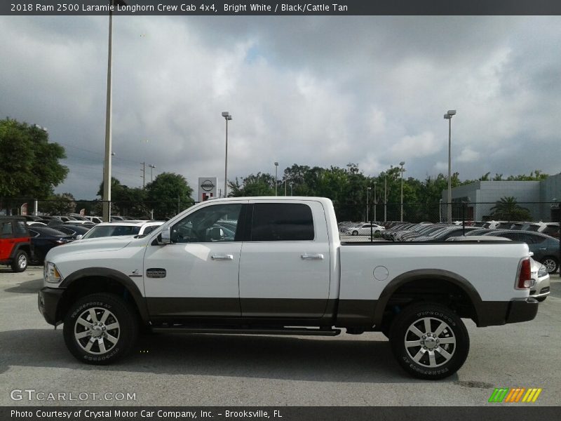 Bright White / Black/Cattle Tan 2018 Ram 2500 Laramie Longhorn Crew Cab 4x4