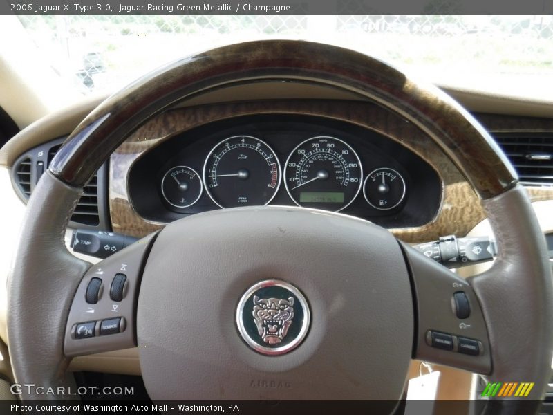 Jaguar Racing Green Metallic / Champagne 2006 Jaguar X-Type 3.0