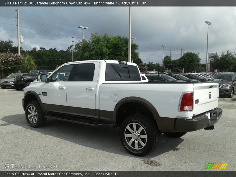 Bright White / Black/Cattle Tan 2018 Ram 2500 Laramie Longhorn Crew Cab 4x4