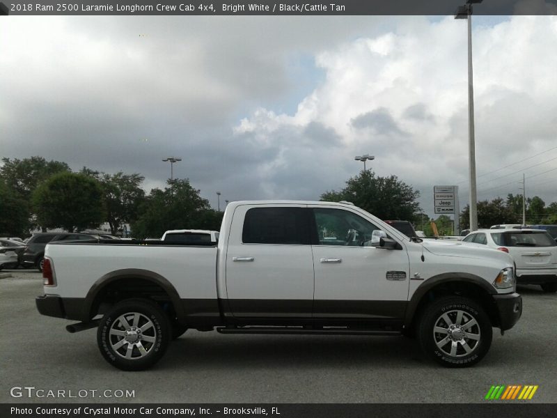 Bright White / Black/Cattle Tan 2018 Ram 2500 Laramie Longhorn Crew Cab 4x4