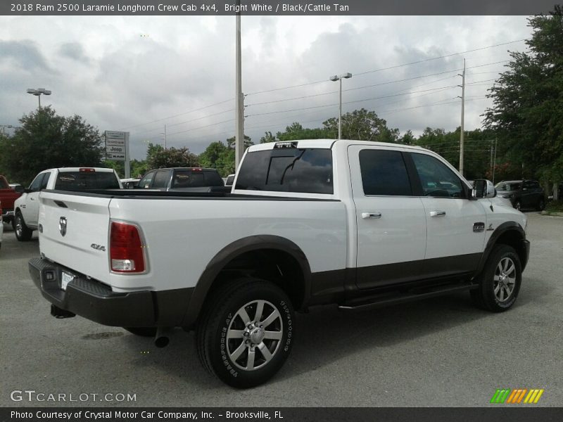 Bright White / Black/Cattle Tan 2018 Ram 2500 Laramie Longhorn Crew Cab 4x4