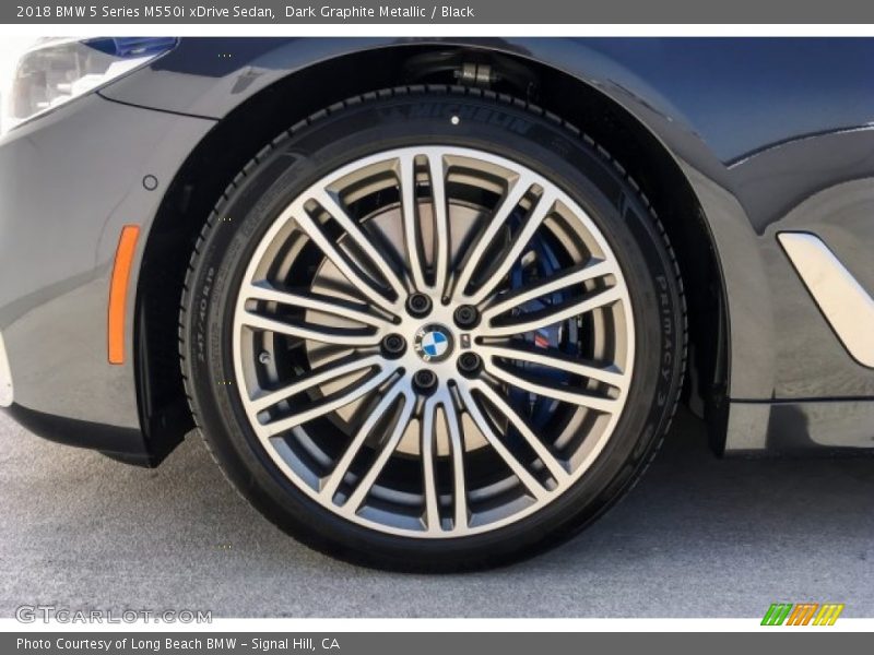Dark Graphite Metallic / Black 2018 BMW 5 Series M550i xDrive Sedan