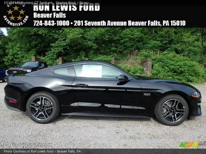 Shadow Black / Ebony 2018 Ford Mustang GT Fastback