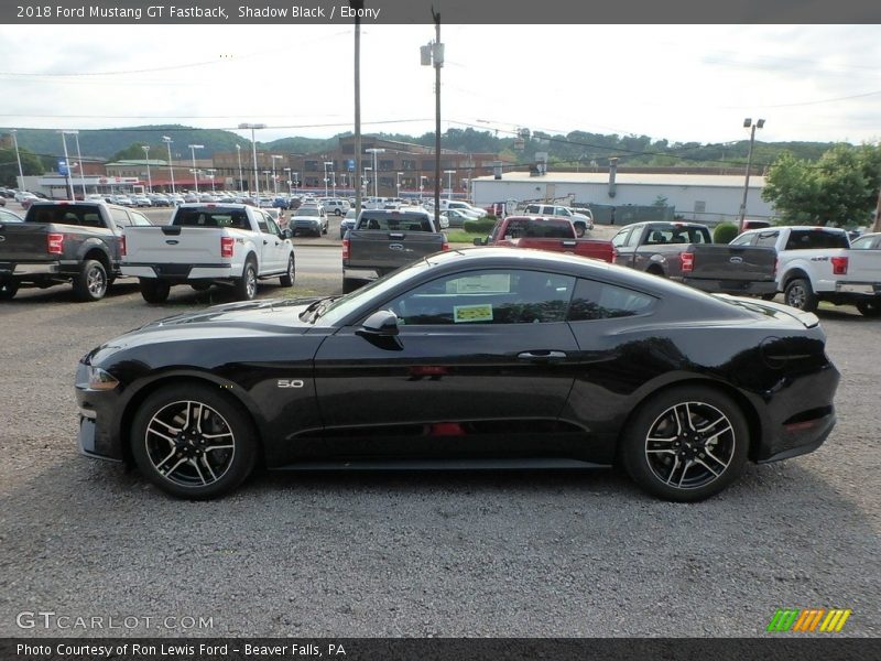 Shadow Black / Ebony 2018 Ford Mustang GT Fastback