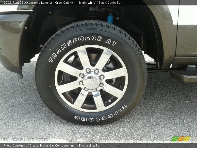 Bright White / Black/Cattle Tan 2018 Ram 2500 Laramie Longhorn Crew Cab 4x4