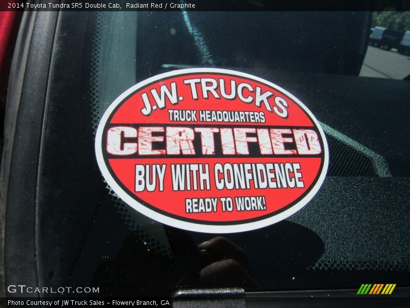 Radiant Red / Graphite 2014 Toyota Tundra SR5 Double Cab