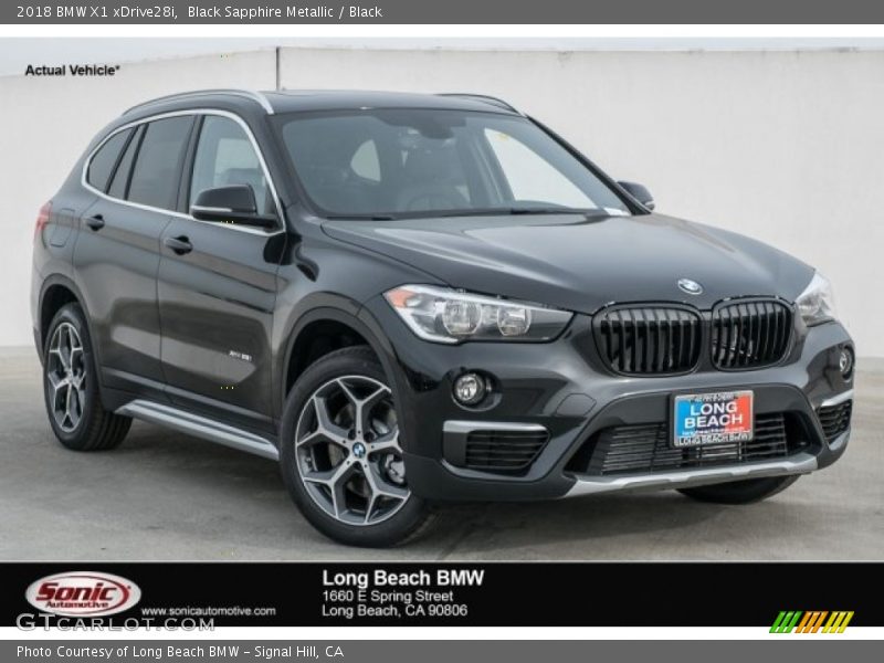 Black Sapphire Metallic / Black 2018 BMW X1 xDrive28i