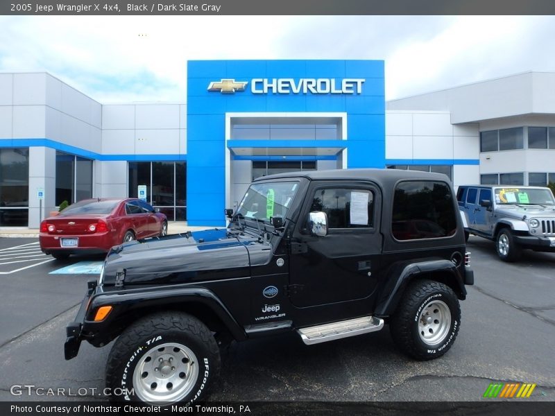 Black / Dark Slate Gray 2005 Jeep Wrangler X 4x4