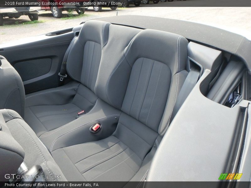 Rear Seat of 2018 Mustang EcoBoost Convertible