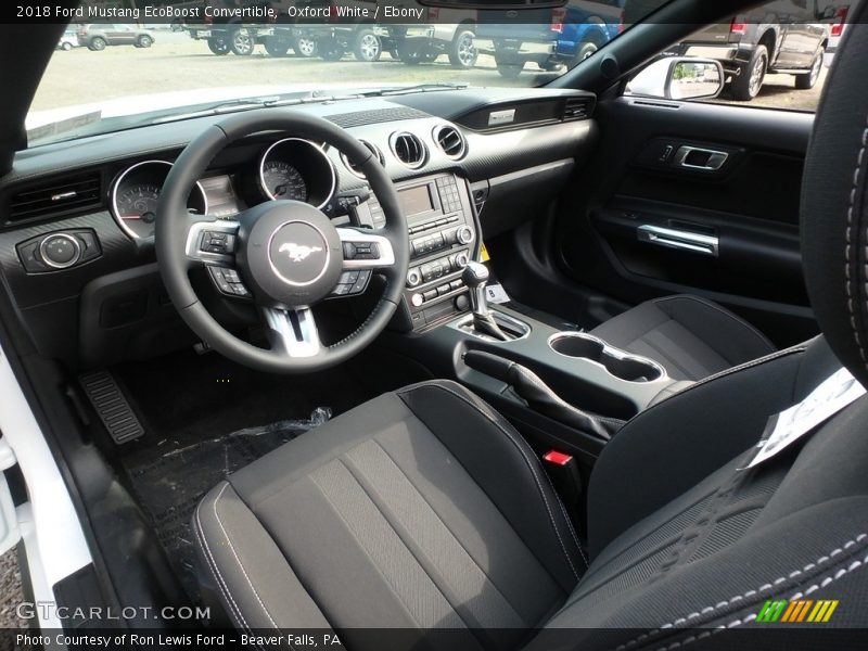  2018 Mustang EcoBoost Convertible Ebony Interior
