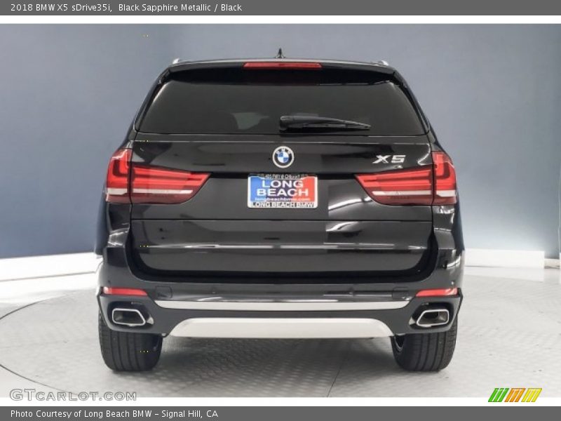 Black Sapphire Metallic / Black 2018 BMW X5 sDrive35i