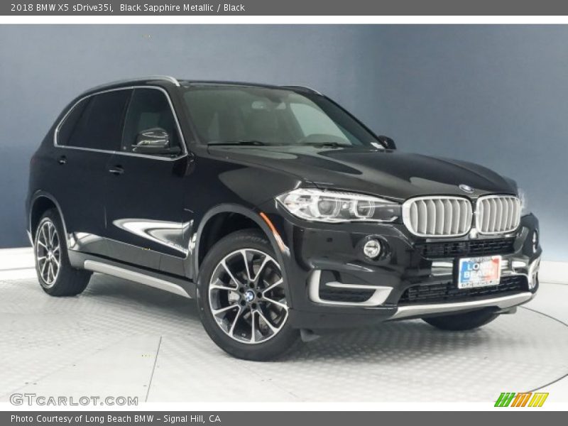 Black Sapphire Metallic / Black 2018 BMW X5 sDrive35i