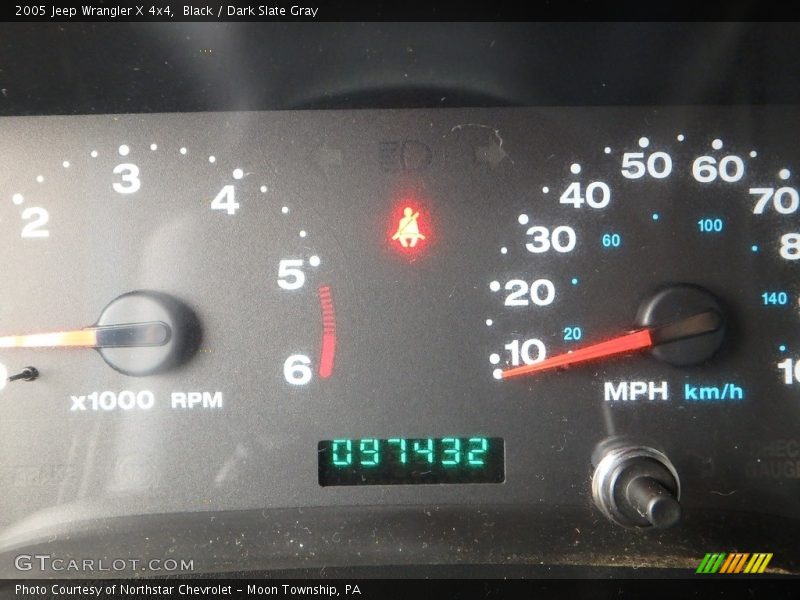 Black / Dark Slate Gray 2005 Jeep Wrangler X 4x4