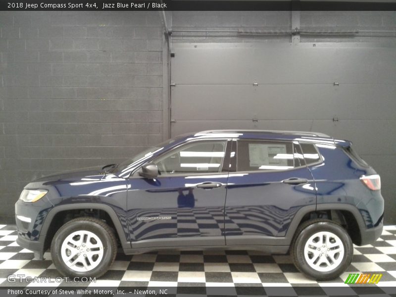 Jazz Blue Pearl / Black 2018 Jeep Compass Sport 4x4