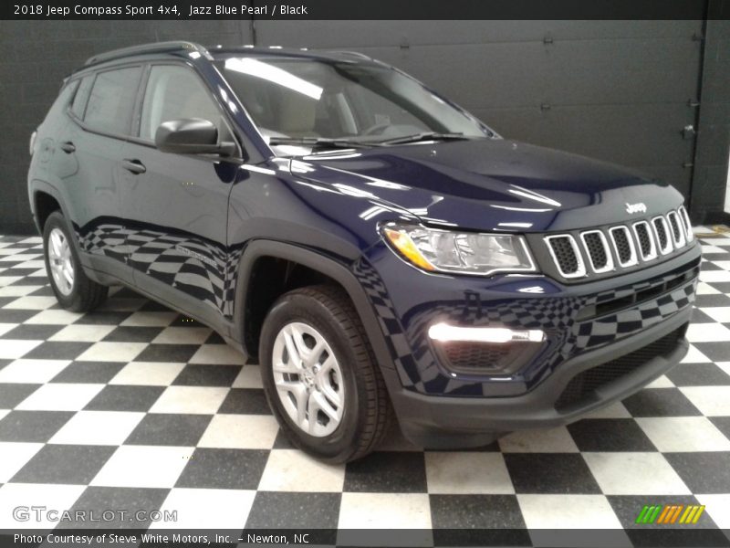 Jazz Blue Pearl / Black 2018 Jeep Compass Sport 4x4