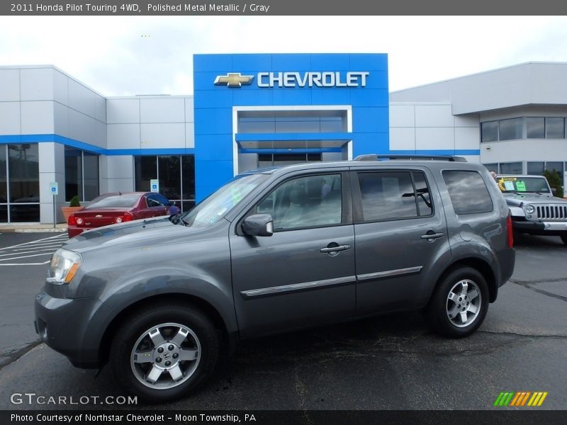 Polished Metal Metallic / Gray 2011 Honda Pilot Touring 4WD
