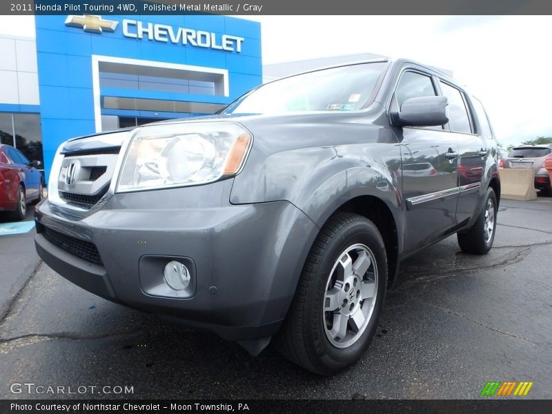 Polished Metal Metallic / Gray 2011 Honda Pilot Touring 4WD
