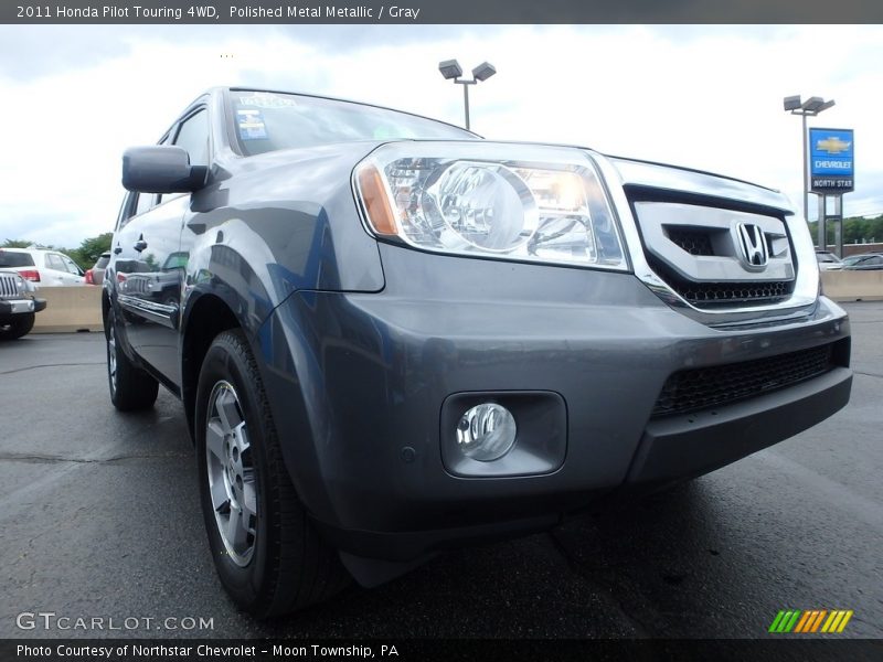 Polished Metal Metallic / Gray 2011 Honda Pilot Touring 4WD
