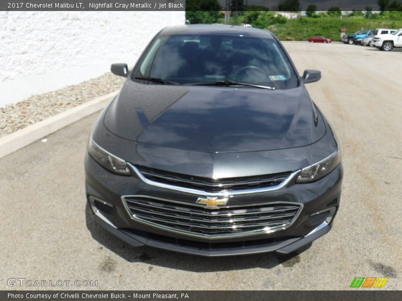 Nightfall Gray Metallic / Jet Black 2017 Chevrolet Malibu LT