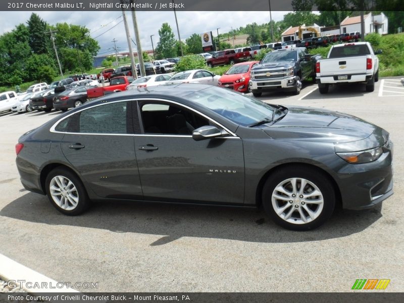 Nightfall Gray Metallic / Jet Black 2017 Chevrolet Malibu LT