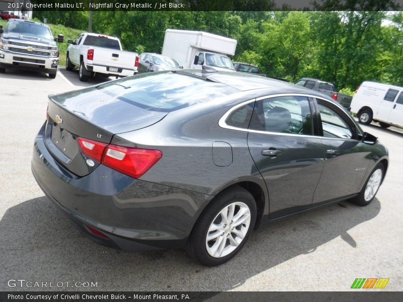 Nightfall Gray Metallic / Jet Black 2017 Chevrolet Malibu LT