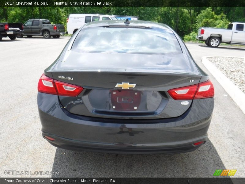 Nightfall Gray Metallic / Jet Black 2017 Chevrolet Malibu LT