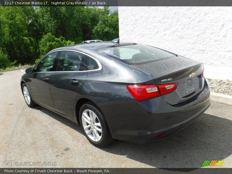 Nightfall Gray Metallic / Jet Black 2017 Chevrolet Malibu LT