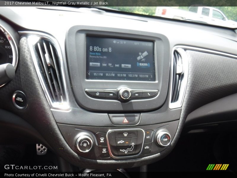 Nightfall Gray Metallic / Jet Black 2017 Chevrolet Malibu LT