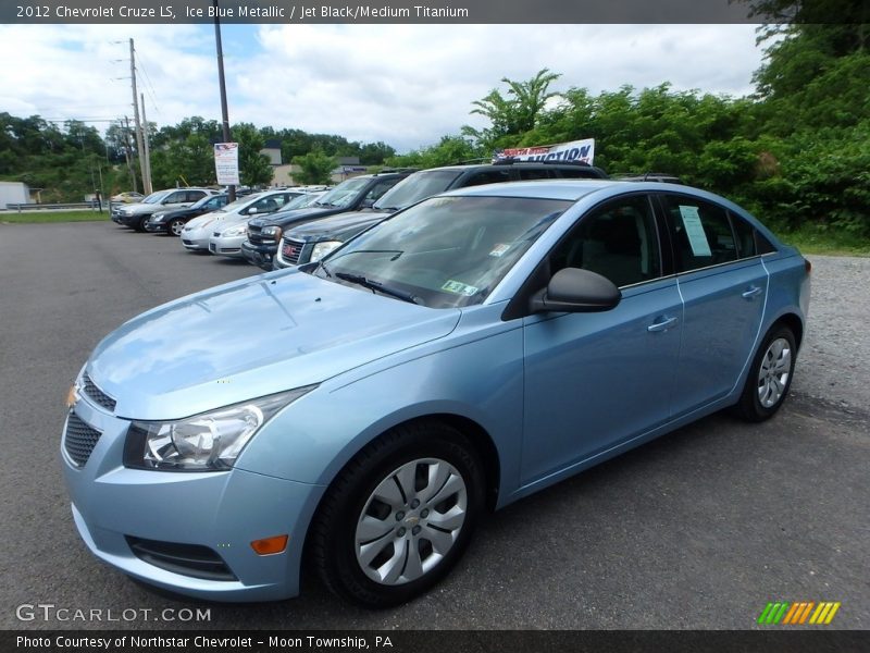 Ice Blue Metallic / Jet Black/Medium Titanium 2012 Chevrolet Cruze LS