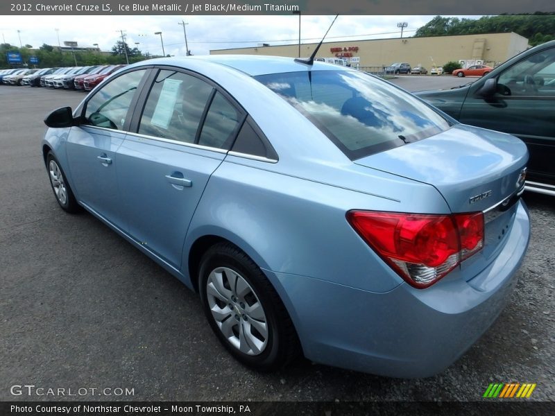 Ice Blue Metallic / Jet Black/Medium Titanium 2012 Chevrolet Cruze LS