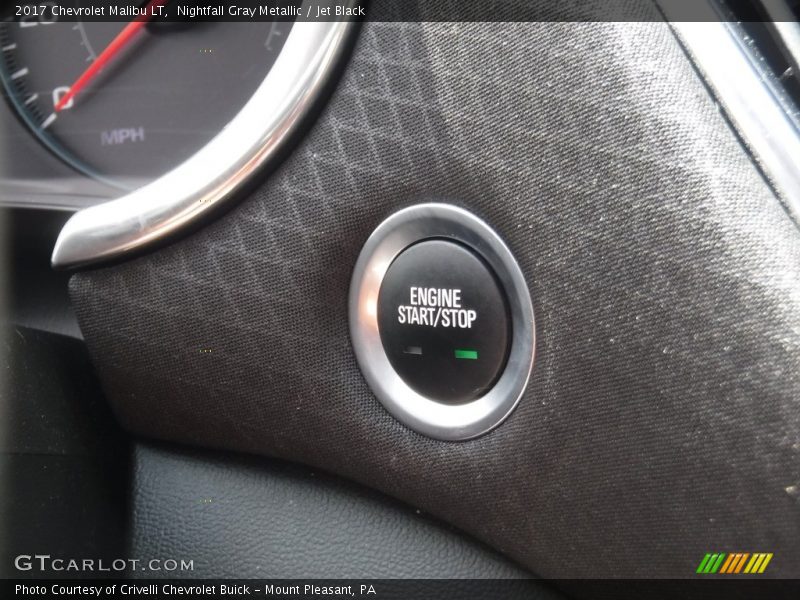 Nightfall Gray Metallic / Jet Black 2017 Chevrolet Malibu LT