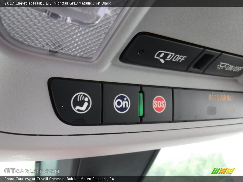 Nightfall Gray Metallic / Jet Black 2017 Chevrolet Malibu LT