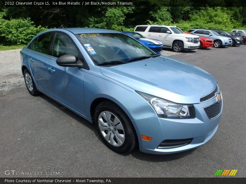Ice Blue Metallic / Jet Black/Medium Titanium 2012 Chevrolet Cruze LS