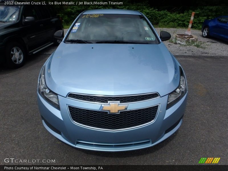 Ice Blue Metallic / Jet Black/Medium Titanium 2012 Chevrolet Cruze LS