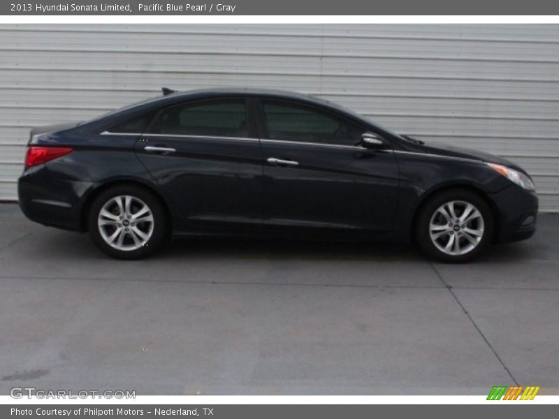 Pacific Blue Pearl / Gray 2013 Hyundai Sonata Limited