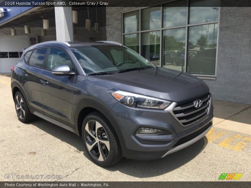 Coliseum Gray / Gray 2018 Hyundai Tucson Sport AWD