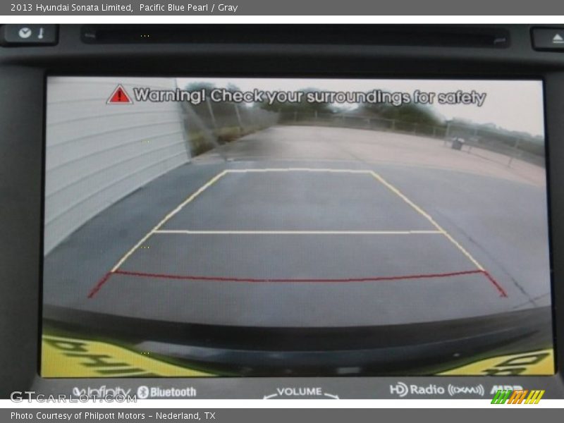 Pacific Blue Pearl / Gray 2013 Hyundai Sonata Limited