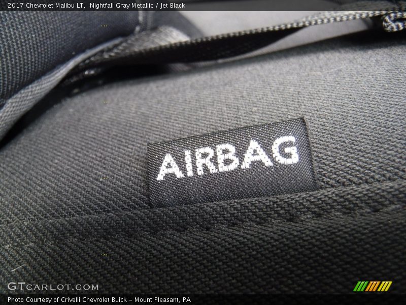 Nightfall Gray Metallic / Jet Black 2017 Chevrolet Malibu LT