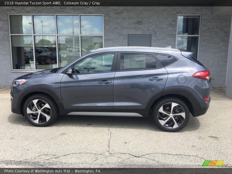Coliseum Gray / Gray 2018 Hyundai Tucson Sport AWD