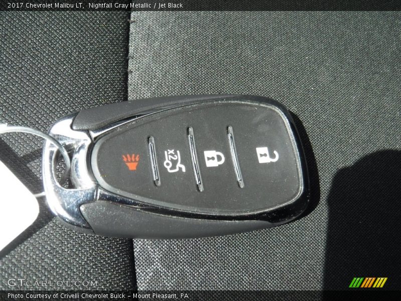 Nightfall Gray Metallic / Jet Black 2017 Chevrolet Malibu LT