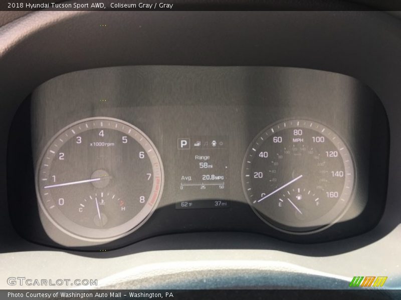 Coliseum Gray / Gray 2018 Hyundai Tucson Sport AWD