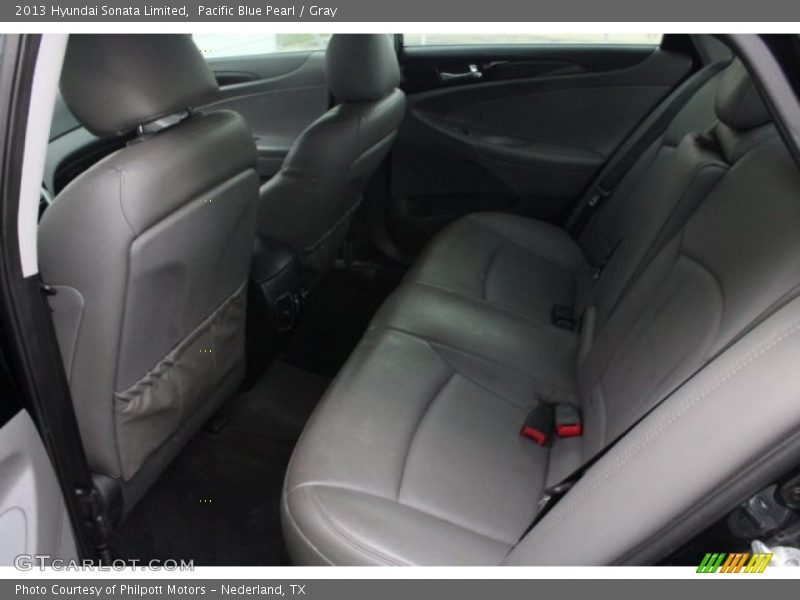 Pacific Blue Pearl / Gray 2013 Hyundai Sonata Limited