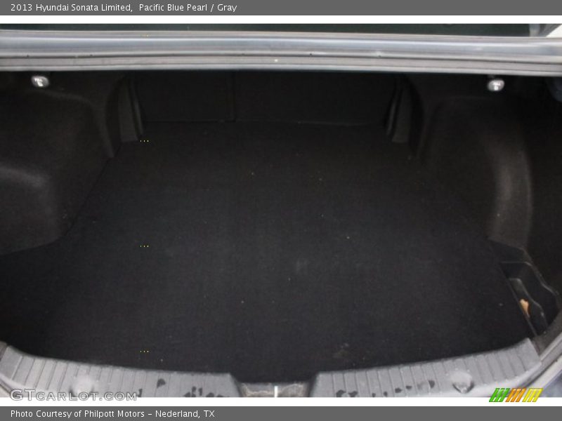 Pacific Blue Pearl / Gray 2013 Hyundai Sonata Limited